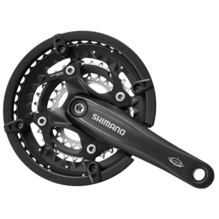 Shimano Kurbelgarnitur Trekking FC-T521 Octalink 170 mm Kurbelarmlänge 3 x 10 Hollowtech 44-32-24 Zähne